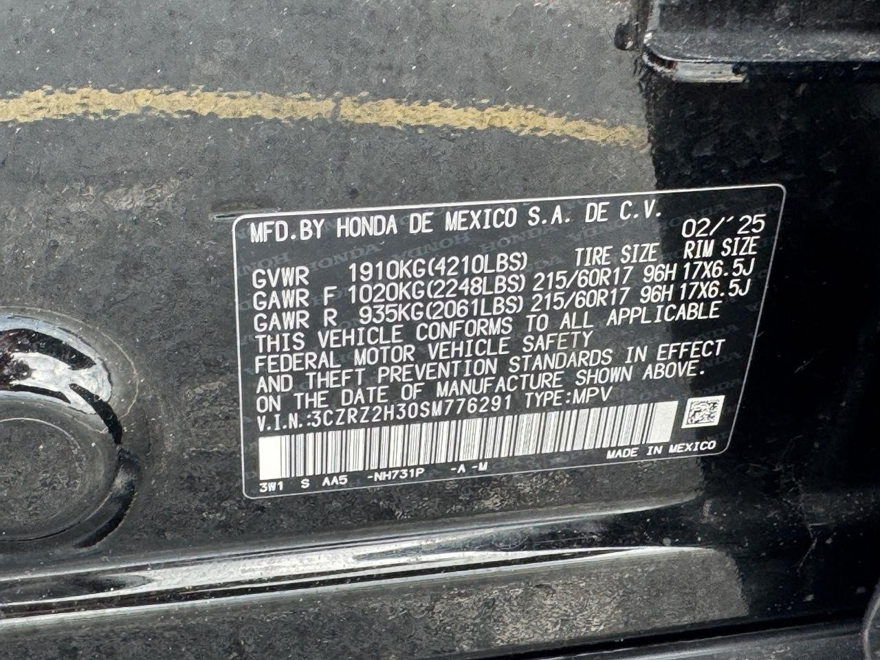 Used 2025 Honda HR-V LX image 26