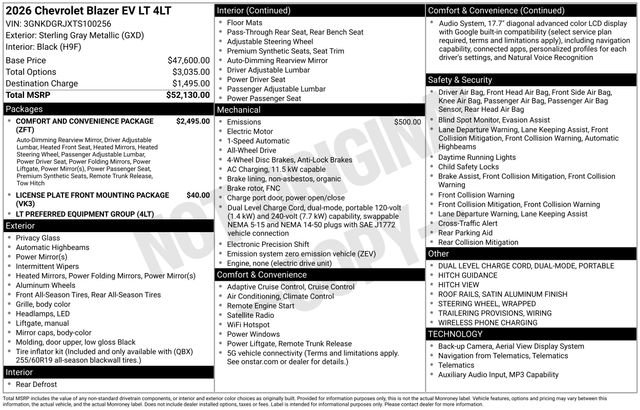 New 2026 Chevrolet Blazer EV LT image 26