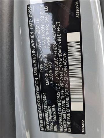 New 2026 Volvo XC90 T8 Plus w/ Protection Package AWD/4WD image 20