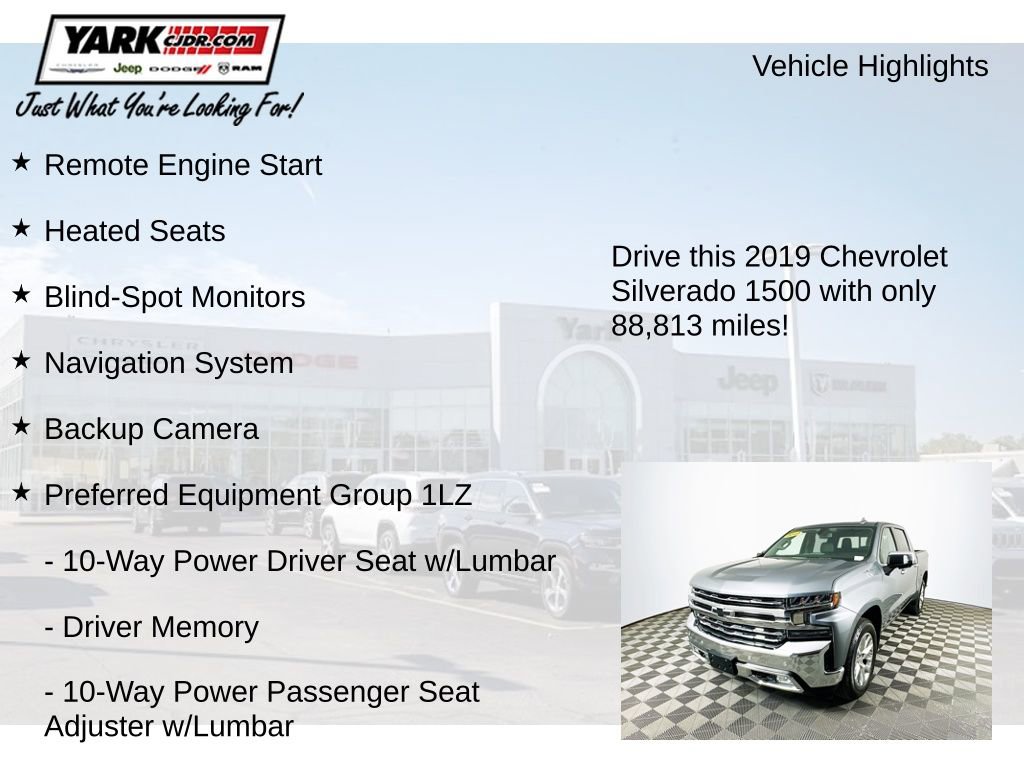 Used 2019 Chevrolet Silverado 1500 LTZ w/ LTZ Plus Package image 8