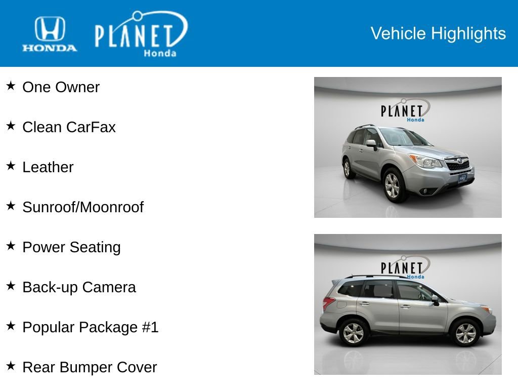 Used 2014 Subaru Forester 2.5i Limited w/ Popular Package #1 image 4