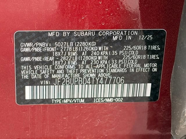 Used 2026 Subaru Outback Premium AWD/4WD image 36
