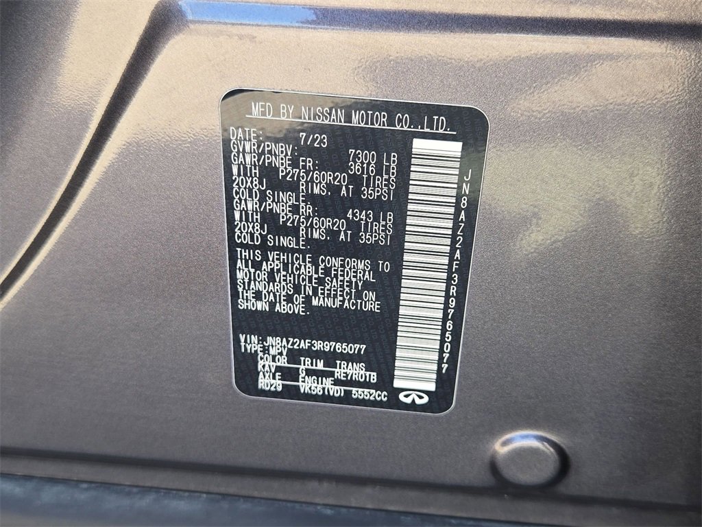 Used 2024 INFINITI QX80 Luxe image 38