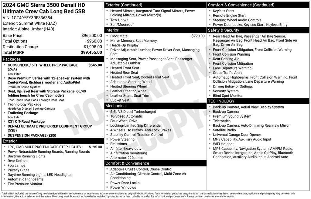 Used 2024 GMC Sierra 3500 Denali Ultimate AWD/4WD image 25