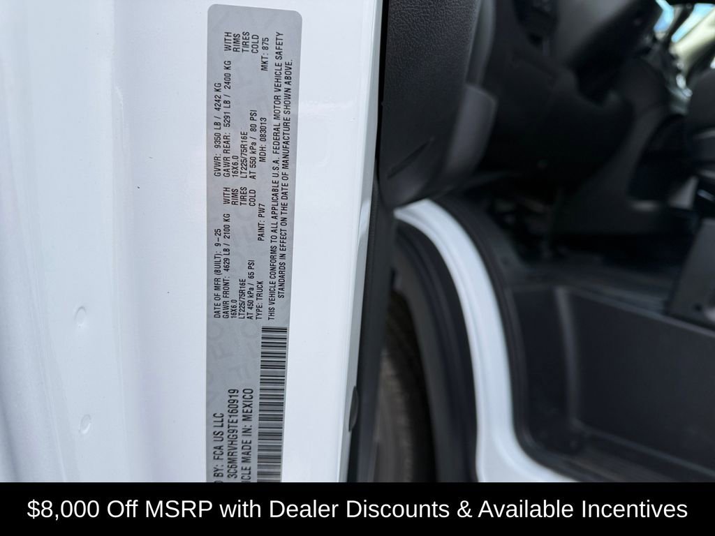 New 2026 RAM ProMaster 3500 w/ Premium Convenience Group FWD image 24