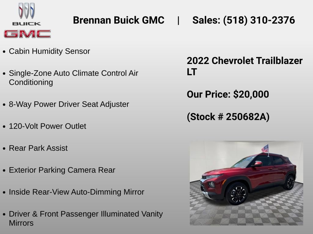 Certified 2022 Chevrolet TrailBlazer LT w/ Convenience Package AWD/4WD image 18