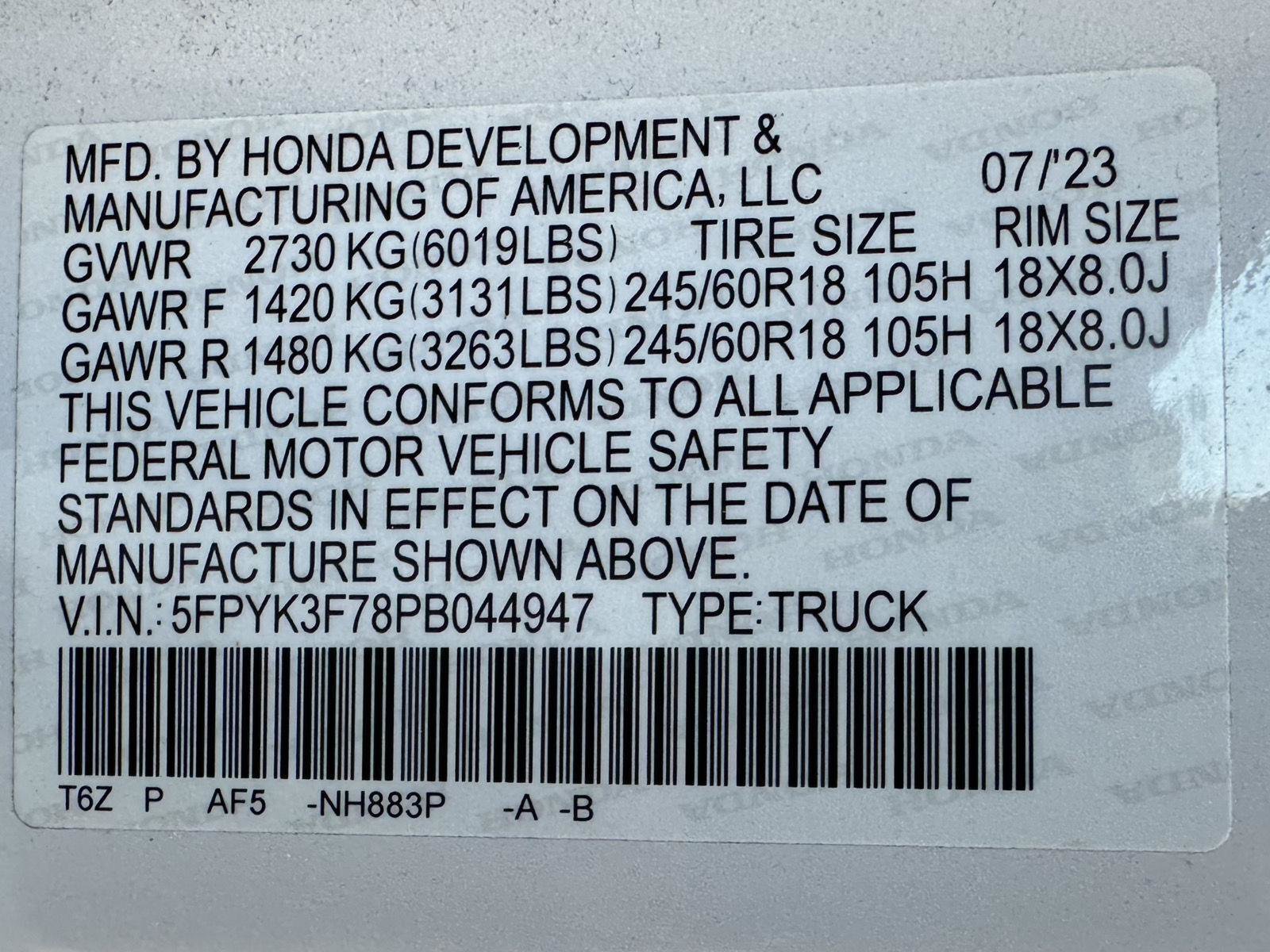 Certified 2023 Honda Ridgeline RTL-E image 47