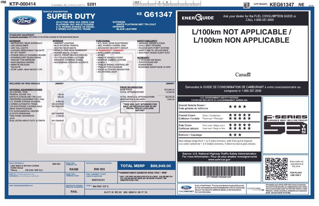 Used 2019 Ford F250 Platinum AWD/4WD image 38