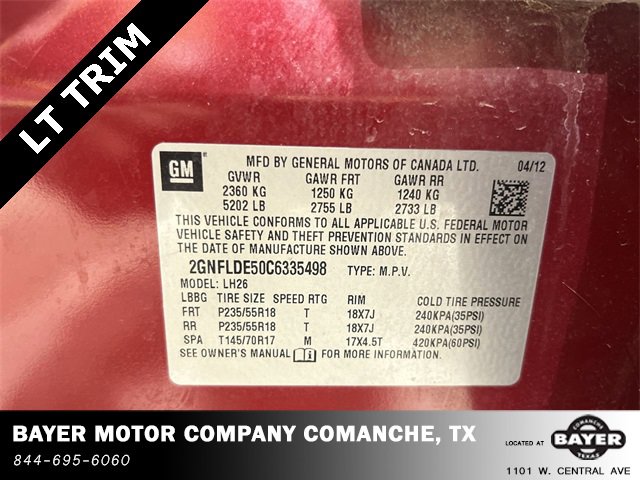 Used 2012 Chevrolet Equinox LT w/ All-Star Package image 29