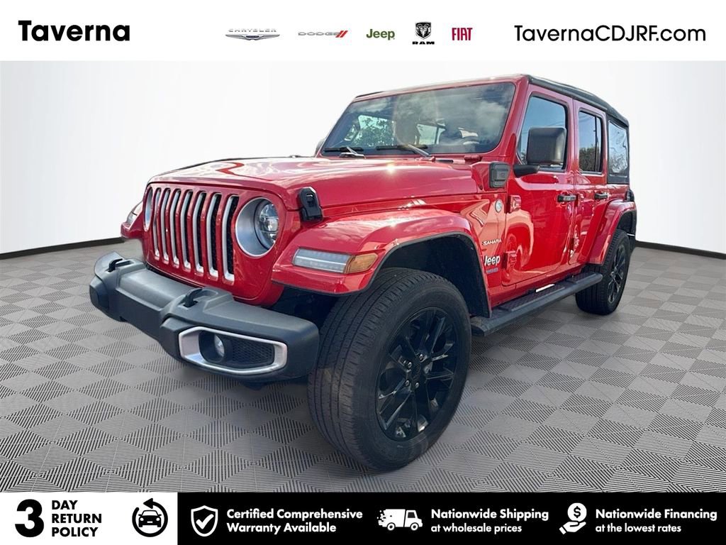 Used 2021 Jeep Wrangler Unlimited Sahara w/ Cold Weather Group image 1