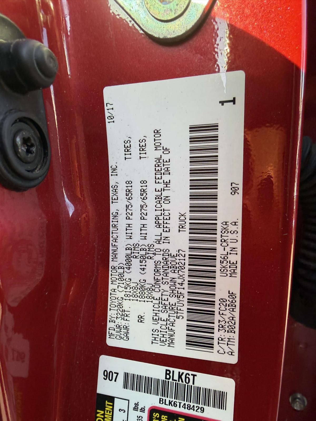 Used 2018 Toyota Tundra SR5 AWD/4WD image 20