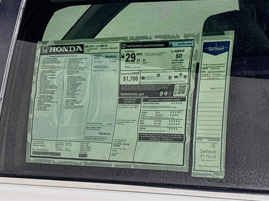 New 2026 Honda CR-V EX image 24