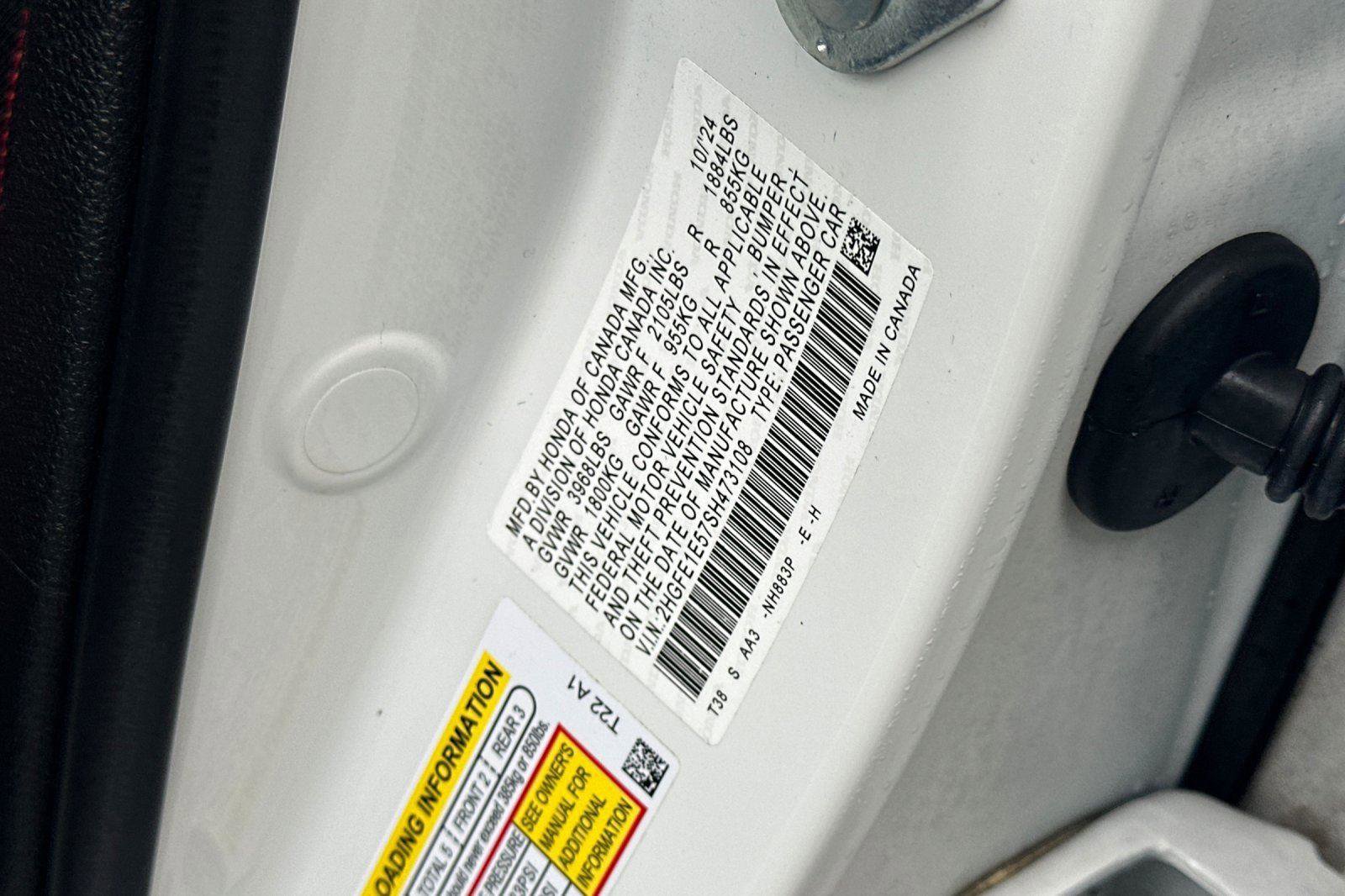 Certified 2025 Honda Civic Si image 28