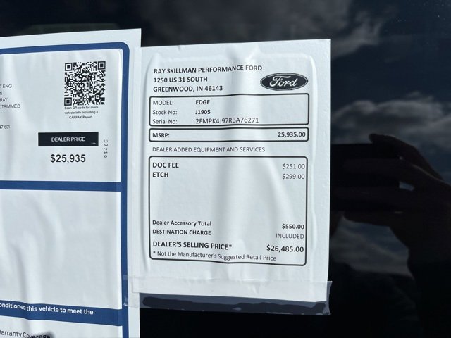 Certified 2024 Ford Edge SEL image 3