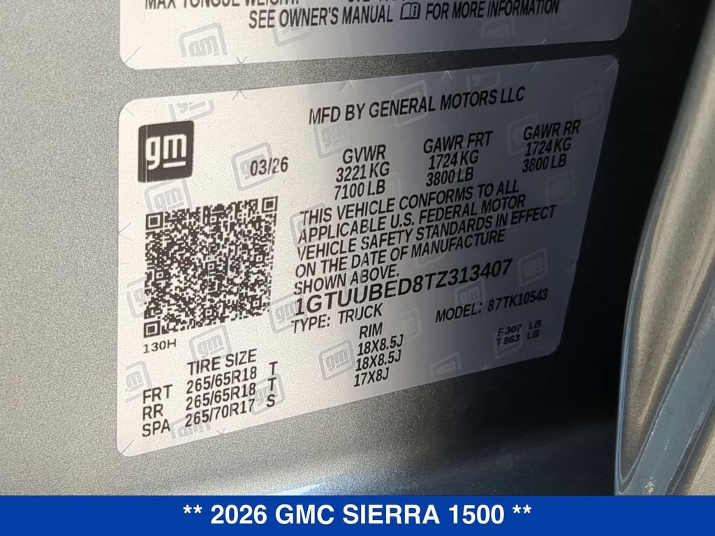 New 2026 GMC Sierra 1500 SLE AWD/4WD image 25