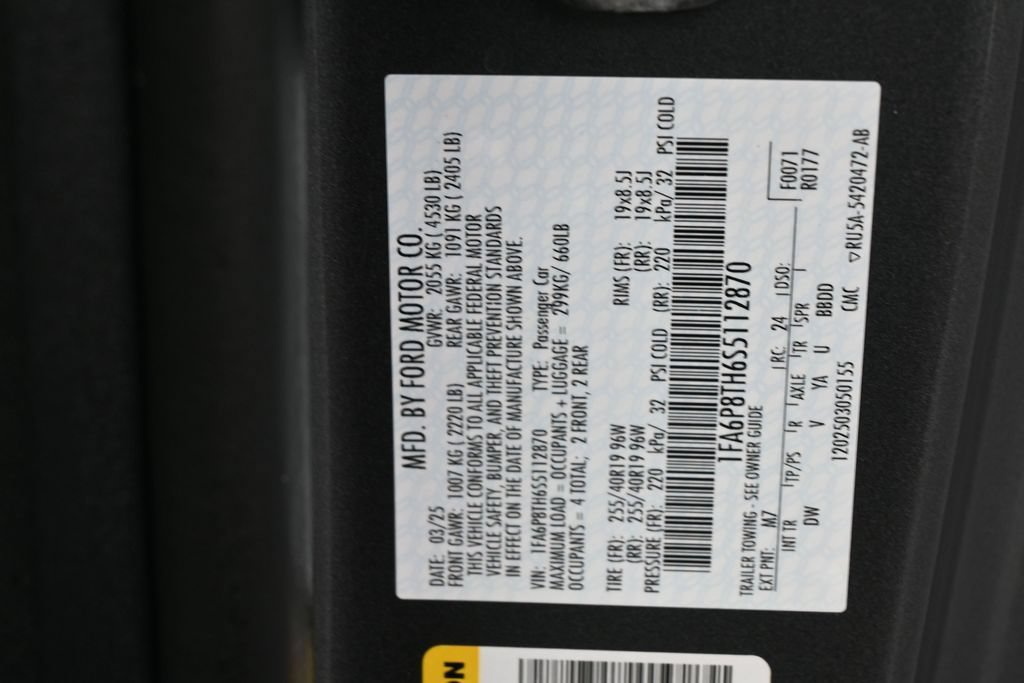 Used 2025 Ford Mustang Coupe w/ Mustang Nite Pony Package RWD image 17