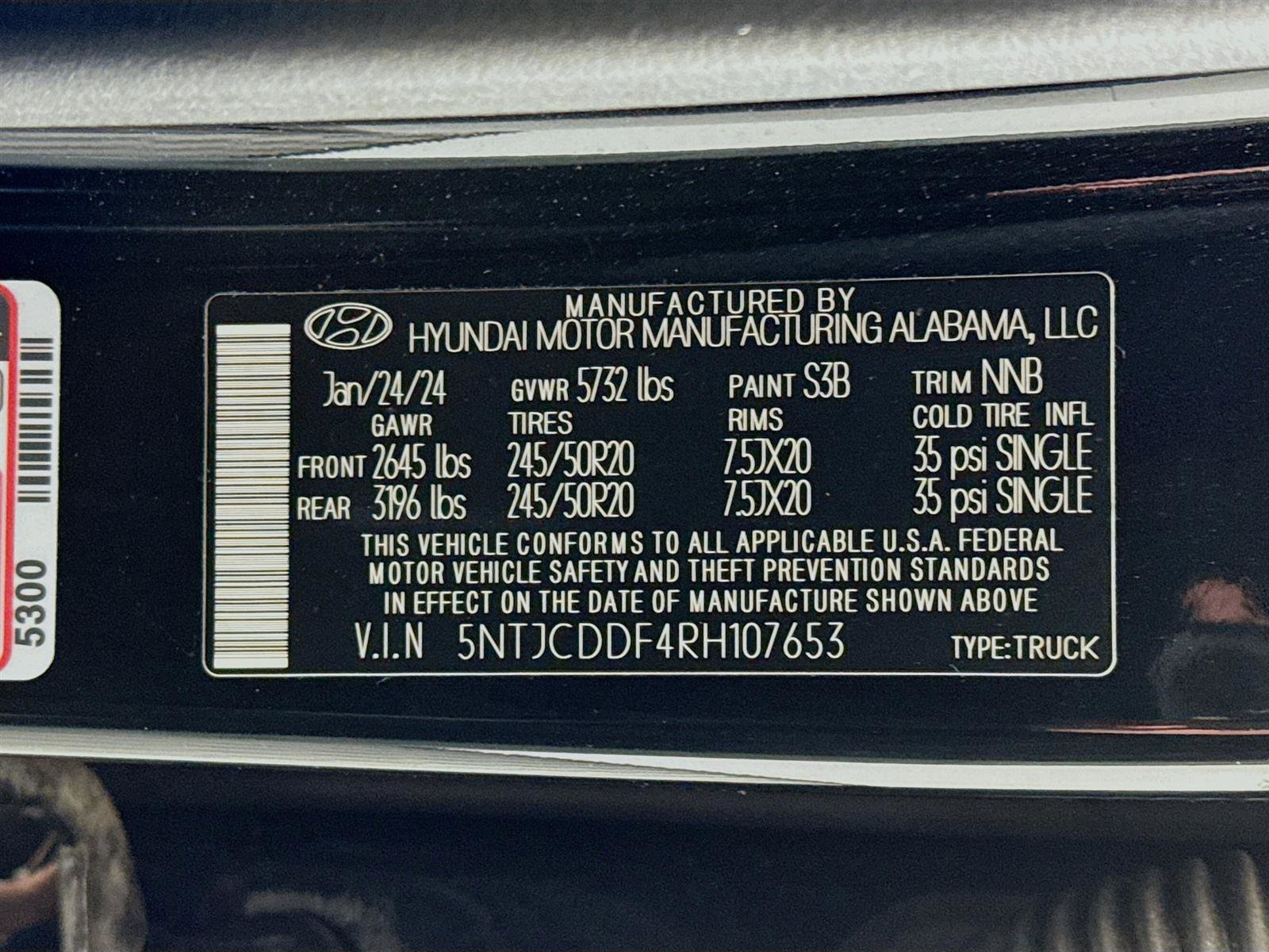 Certified 2024 Hyundai Santa Cruz Night image 32