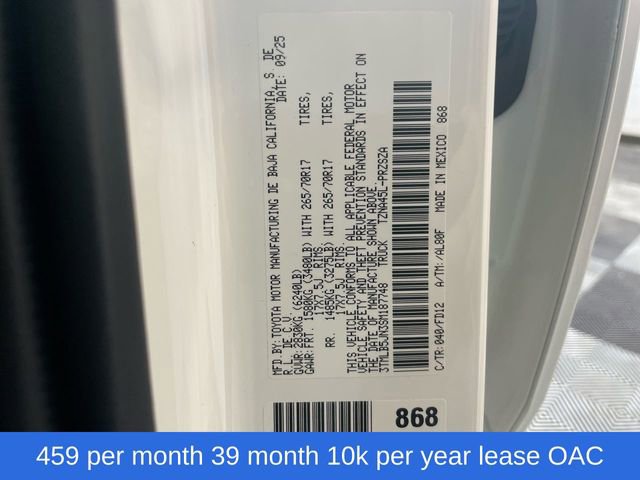 New 2025 Toyota Tacoma TRD Off-Road image 25