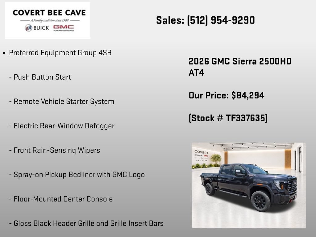 New 2026 GMC Sierra 2500 AT4 w/ AT4 Premium Plus Package AWD/4WD image 13