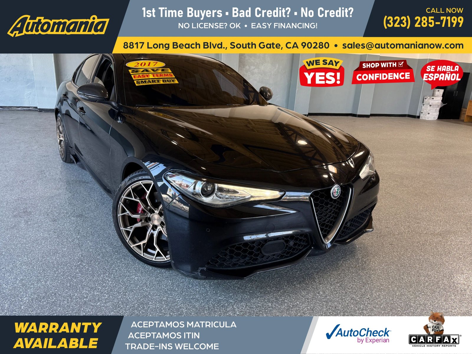 Used 2017 Alfa Romeo Giulia Ti w/ TI 19" Sport Package