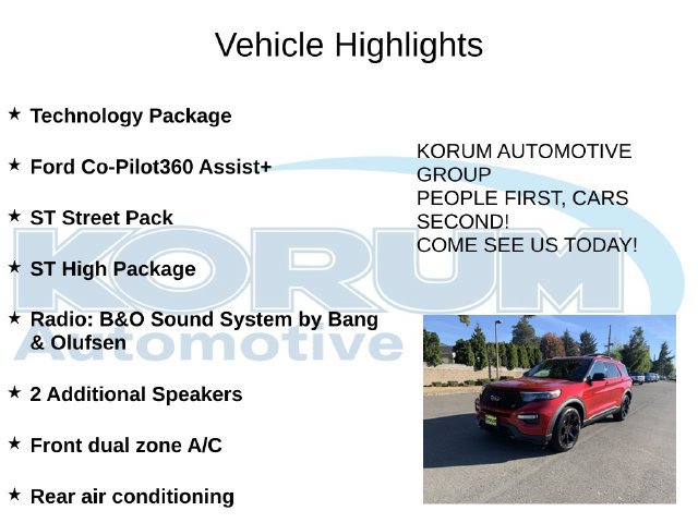 Certified 2023 Ford Explorer ST w/ Equipment Group 401A AWD/4WD image 8