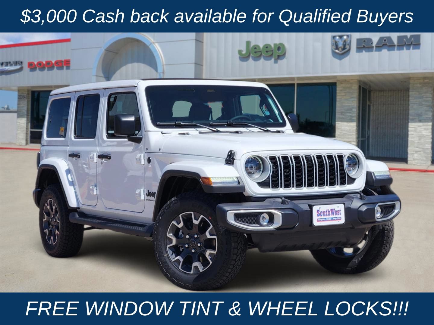 New 2026 Jeep Wrangler Unlimited Sahara AWD/4WD 360° Tour