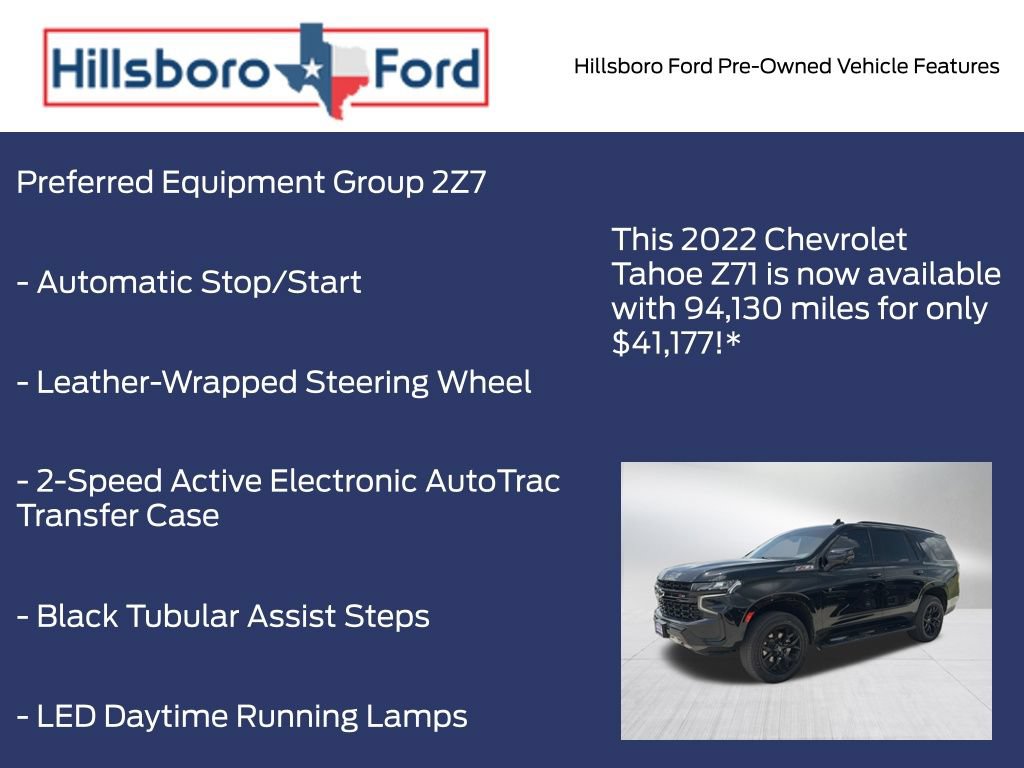 Used 2022 Chevrolet Tahoe Z71 w/ Luxury Package AWD/4WD image 9