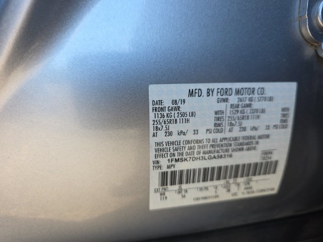 Used 2020 Ford Explorer XLT w/ Equipment Group 202A RWD image 36