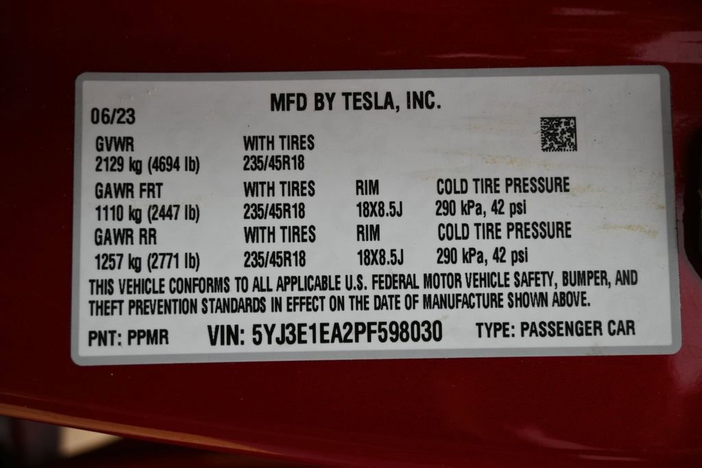 Used 2023 Tesla Model 3 Standard Range RWD image 45