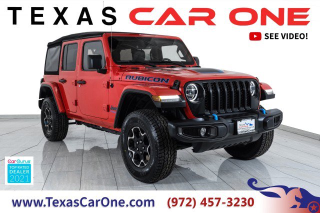 Used 2021 Jeep Wrangler Unlimited Rubicon 4xe w/ Cold Weather Group image 1