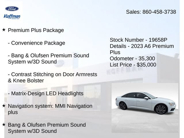 Used 2023 Audi A6 Premium Plus w/ Premium Plus Package AWD/4WD image 15