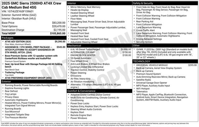Used 2025 GMC Sierra 2500 AT4X w/ AT4X AEV Edition AWD/4WD image 39