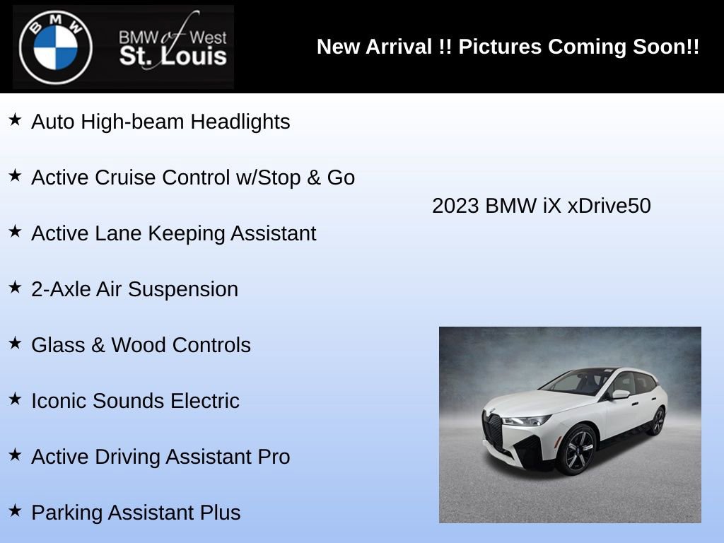 Used 2023 BMW iX xDrive50 w/ Premium Package AWD/4WD image 12