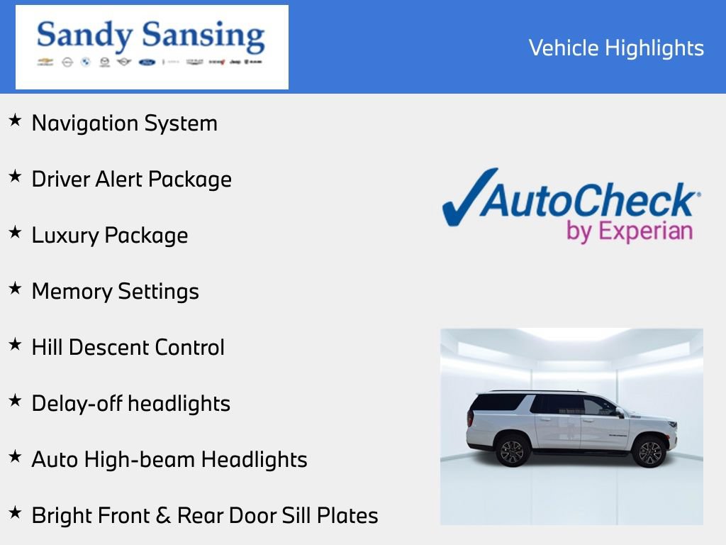Used 2023 Chevrolet Suburban Z71 w/ Luxury Package AWD/4WD image 7