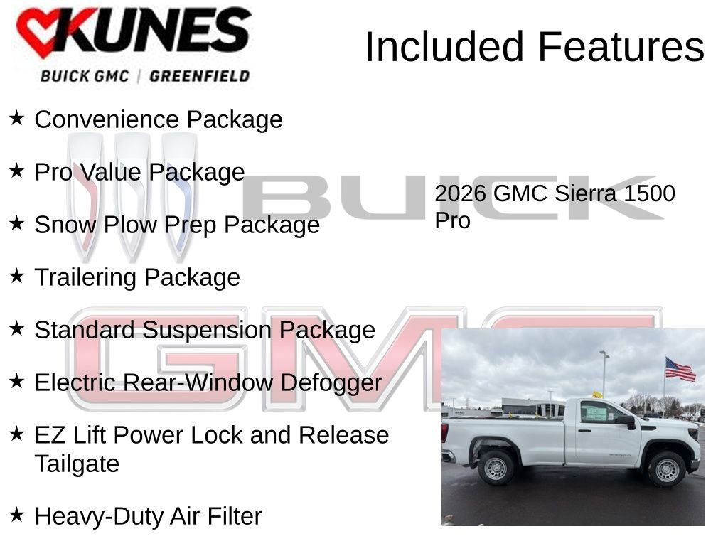 New 2026 GMC Sierra 1500 Pro w/ Pro Value Package image 3