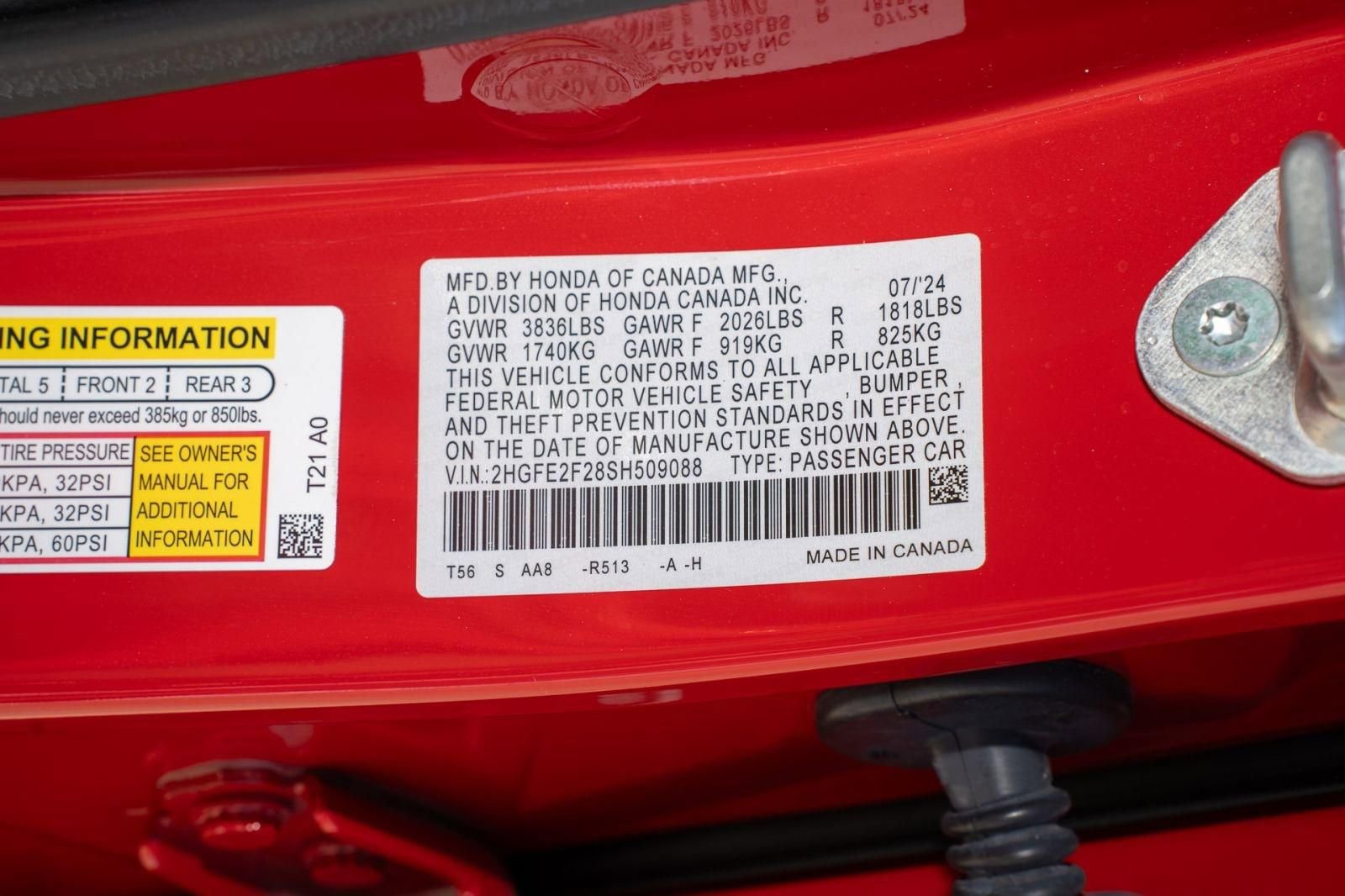 Certified 2025 Honda Civic LX image 38