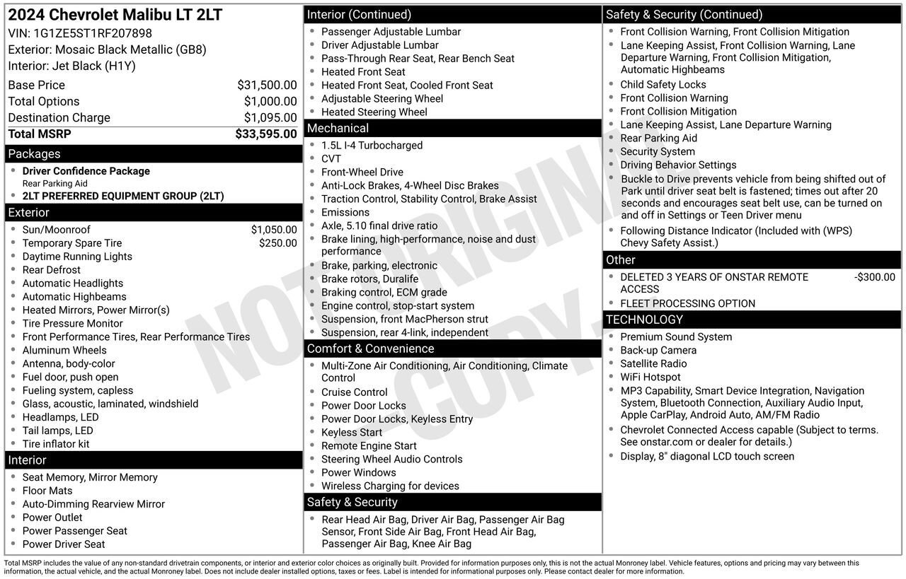 Used 2024 Chevrolet Malibu LT FWD image 28
