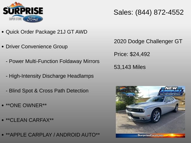 Used 2020 Dodge Challenger GT w/ Driver Convenience Group AWD/4WD image 6