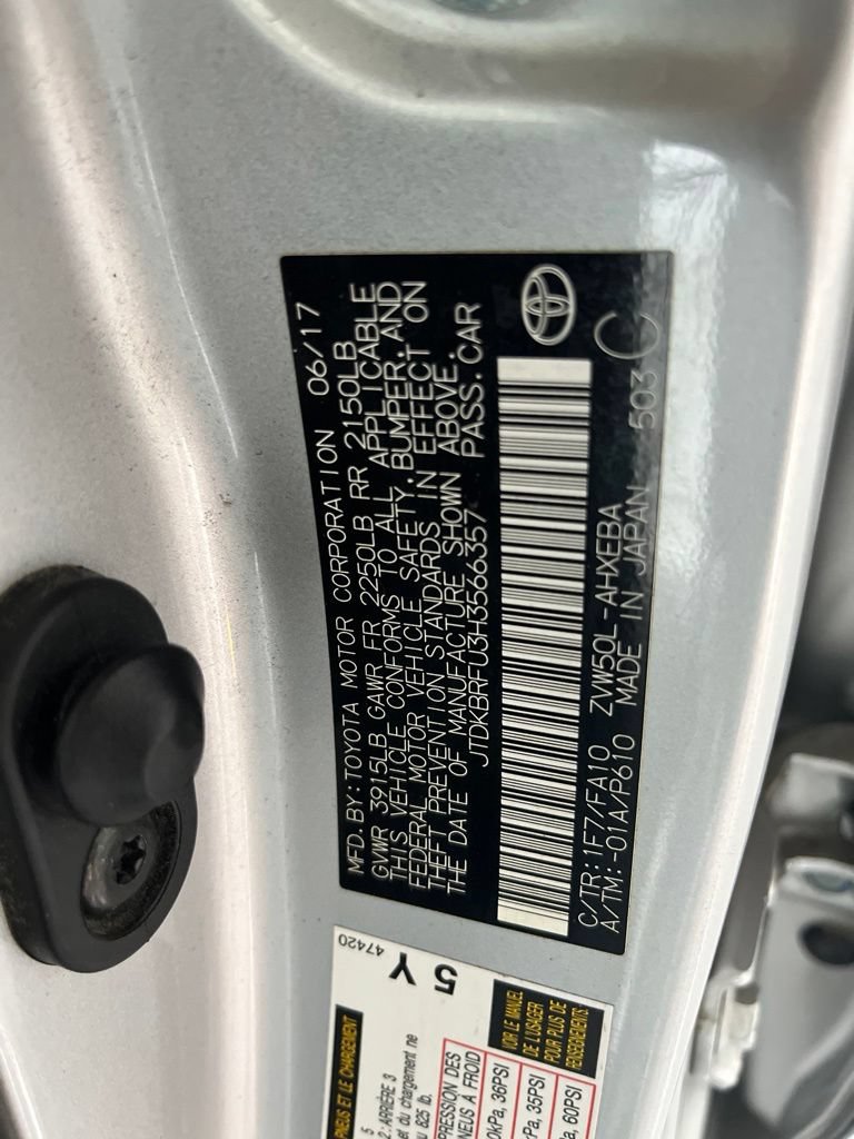 Used 2017 Toyota Prius Two w/ Prius Two Safety Plus Package FWD image 78
