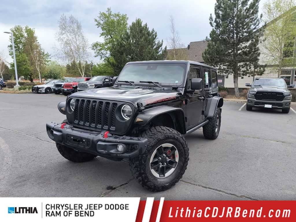 Used 2021 Jeep Wrangler Unlimited Rubicon w/ Uconnect 4C Nav & Sound Group AWD/4WD image 1