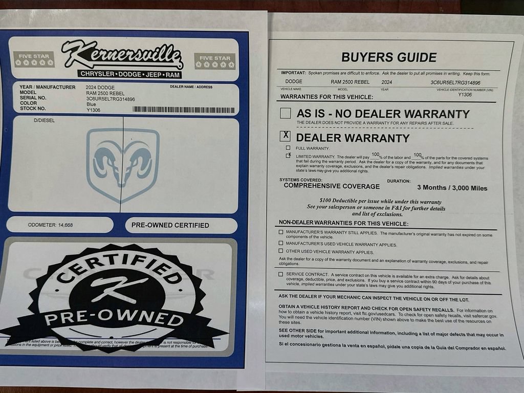 Used 2024 RAM 2500 Rebel w/ Bed Utility Group AWD/4WD image 36