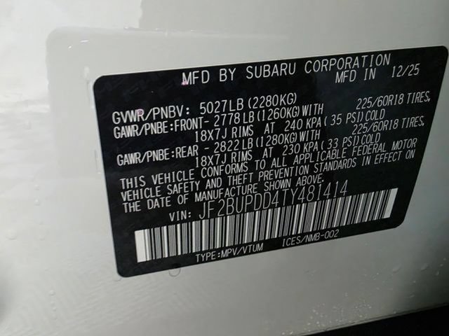 New 2026 Subaru Outback Limited AWD/4WD image 38