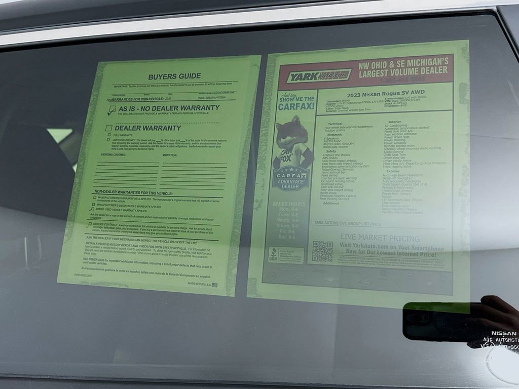 Certified 2023 Nissan Rogue SV image 13