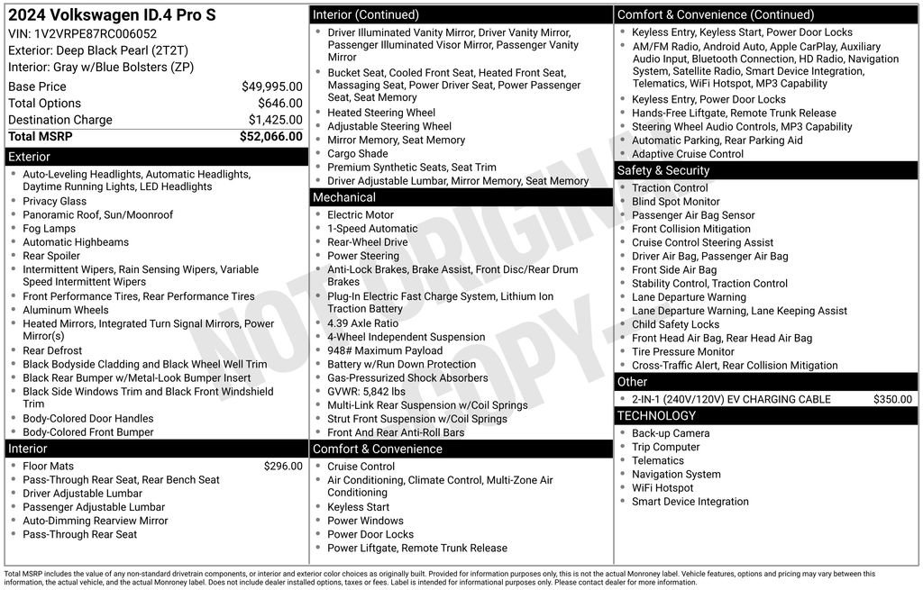 Used 2024 Volkswagen ID.4 Pro S image 2
