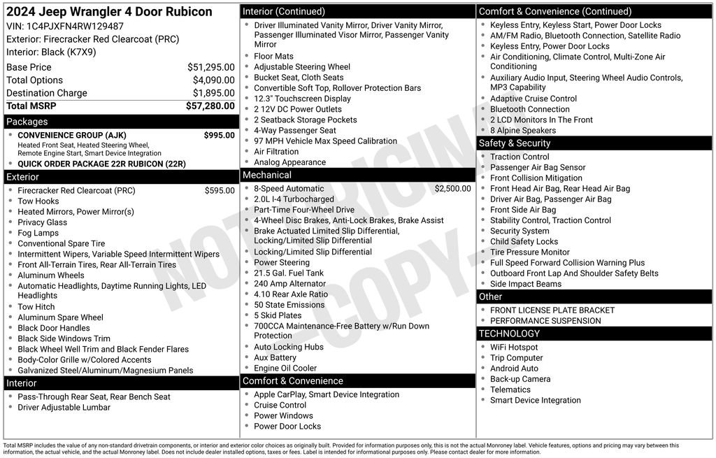 Used 2024 Jeep Wrangler Unlimited Rubicon w/ Convenience Group image 5