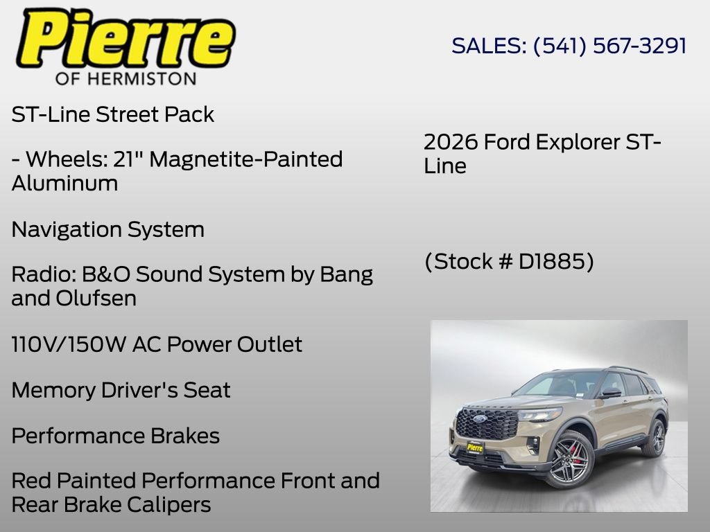 New 2026 Ford Explorer ST-Line w/ ST-Line Street Pack AWD/4WD image 18