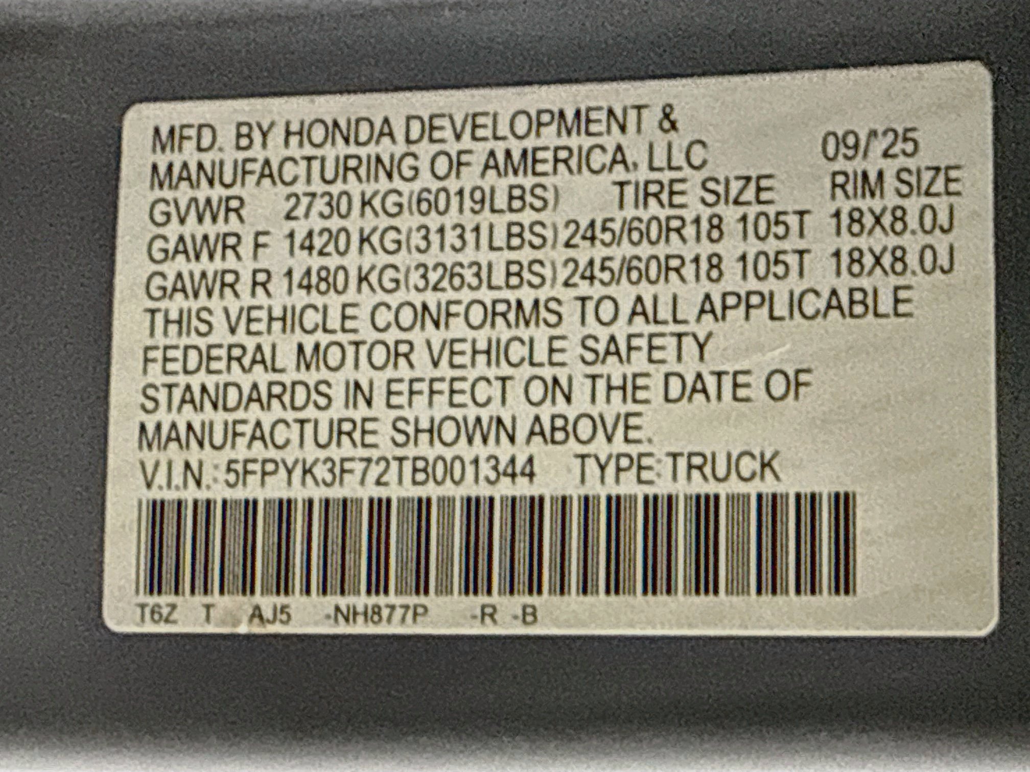 Certified 2026 Honda Ridgeline TrailSport image 39