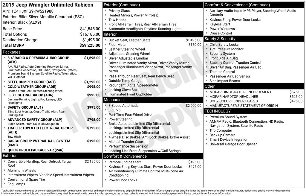 Used 2019 Jeep Wrangler Unlimited Rubicon image 33