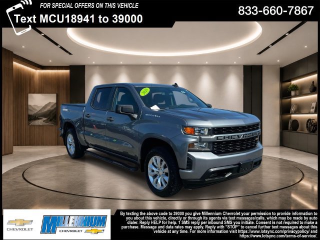 Used 2020 Chevrolet Silverado 1500 Custom w/ Custom Value Package AWD/4WD image 1