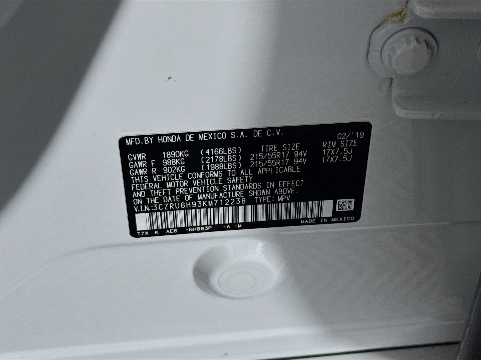 Used 2019 Honda HR-V Touring image 40